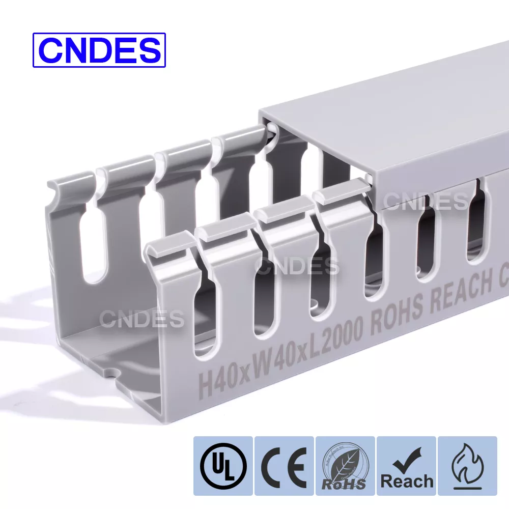 कवर के साथ 40×40 पीवीसी वायरिंग डक्ट