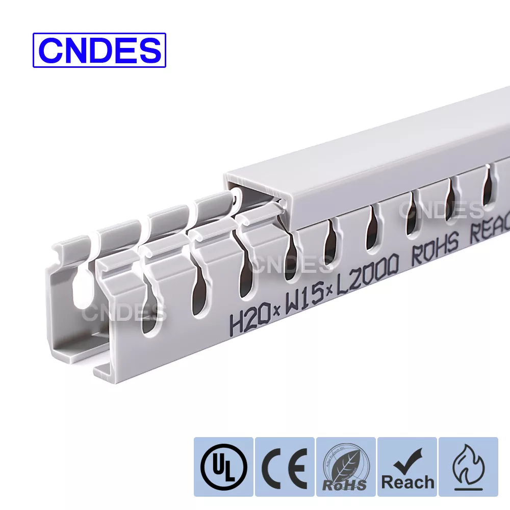 20 मिमी ऊंचाई स्लॉटेड पीवीसी इलेक्ट्रिकल वायर डक्ट